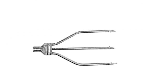 Trident Plat Long Fin Acier