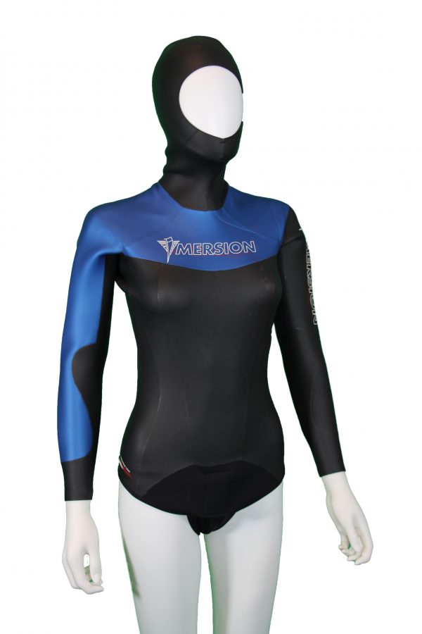 VESTE CAGOULE FEMME FREEDIVING 1.5 mm