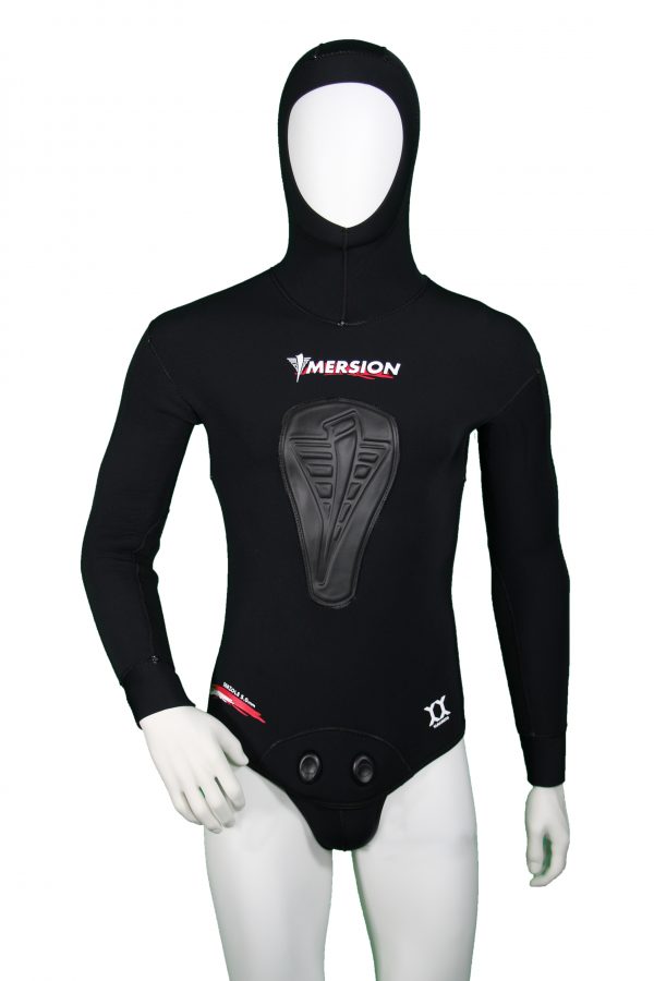 VESTE CAGOULE HOMME SERIOLE STRECHY 5 mm BLACK