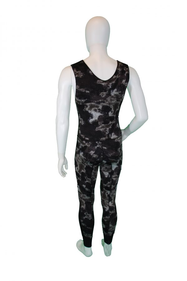 PANTALON HOMME LONG JOHN SERIOLE STRECHY 5 mm CAMO BLACK – Image 2