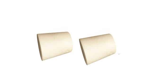 lot de 2 bouchons pour tube Ø 25mm