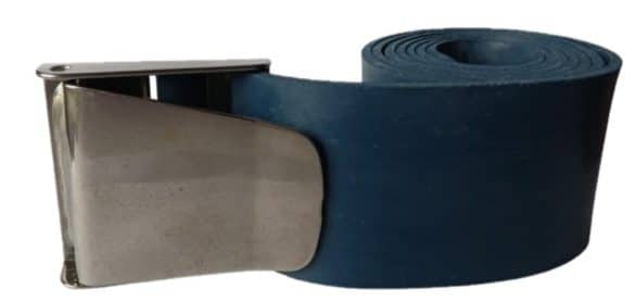 Ceinture U.S Néoprène bleu- Inox